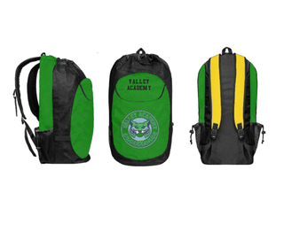 Gear Bag, Valley Academy, Spirit Store, Teamtime, Team time, sublimation, custom sports apparel, team uniforms, spirit wear, spiritwear, sports uniforms, custom shirts, team store, custom team store, fundraiser sports, apparel fundraiser