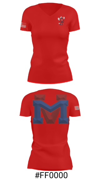 Women's Short Sleeve Vneck Shirt, Medicine Valley High School Wrestling, Wrestling, Teamtime, Team time, sublimation, custom sports apparel, team uniforms, spirit wear, spiritwear, sports uniforms, custom shirts, team store, custom team store, fundraiser sports, apparel fundraiser