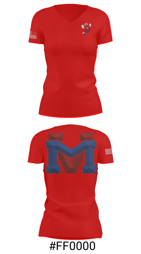 Women's Short Sleeve Vneck Shirt, Medicine Valley High School Wrestling, Wrestling, Teamtime, Team time, sublimation, custom sports apparel, team uniforms, spirit wear, spiritwear, sports uniforms, custom shirts, team store, custom team store, fundraiser sports, apparel fundraiser