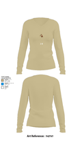 1/4 5379335 Women's Long Sleeve V-neck Shirt - 82