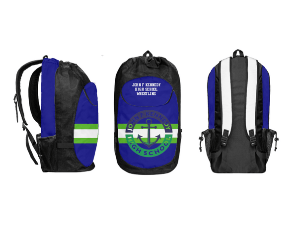 Gear Bag, John F Kennedy High School Wrestling, Wrestling, Teamtime, Team time, sublimation, custom sports apparel, team uniforms, spirit wear, spiritwear, sports uniforms, custom shirts, team store, custom team store, fundraiser sports, apparel fundraiser