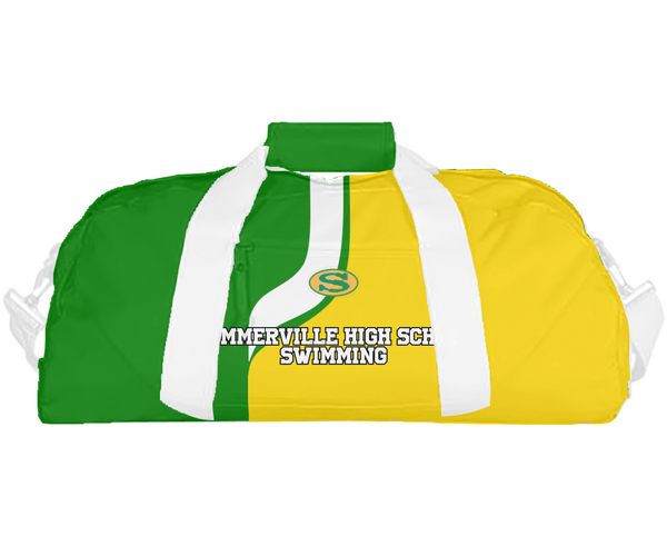 Duffle Bag, Summerville High School Swimming, Swimming, Teamtime, Team time, sublimation, custom sports apparel, team uniforms, spirit wear, spiritwear, sports uniforms, custom shirts, team store, custom team store, fundraiser sports, apparel fundraiser