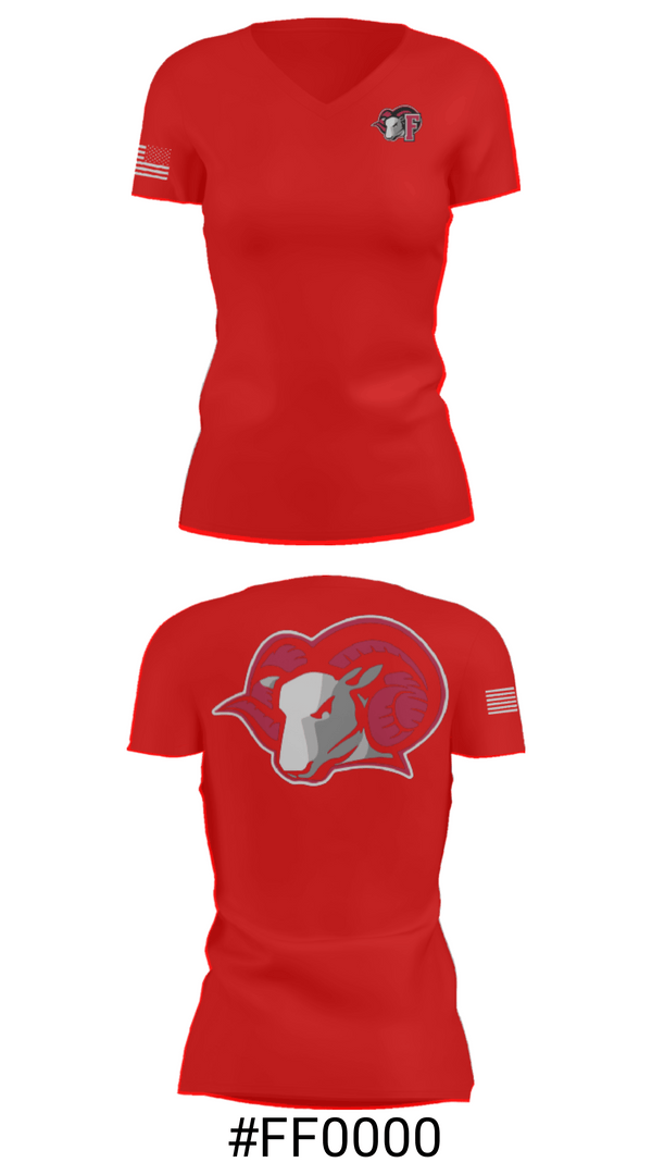 Women's Short Sleeve Vneck Shirt, Franklinton High School Swimming, Swimming, Teamtime, Team time, sublimation, custom sports apparel, team uniforms, spirit wear, spiritwear, sports uniforms, custom shirts, team store, custom team store, fundraiser sports, apparel fundraiser