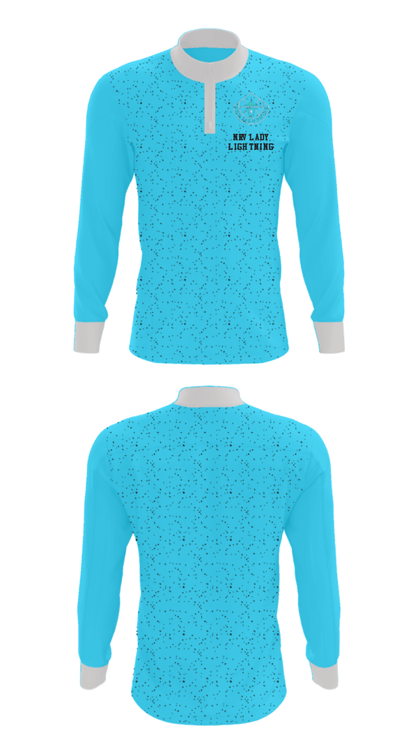 Quarter Zip Jacket, NRV Lady Lightning, Women's Basketball, Teamtime, Team time, sublimation, custom sports apparel, team uniforms, spirit wear, spiritwear, sports uniforms, custom shirts, team store, custom team store, fundraiser sports, apparel fundraiser
