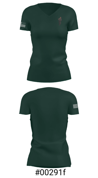 Tulsa county 55964763 Women's Short Sleeve V-neck Shirt - 4