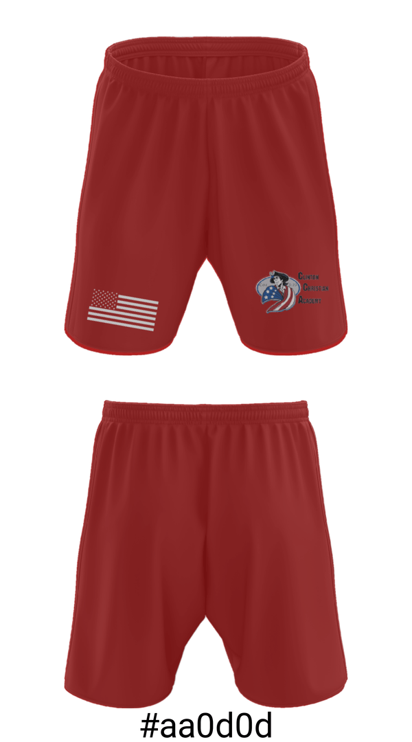 Athletic Shorts With Pockets, Clinton Christian Academy, Spirit Store, Teamtime, Team time, sublimation, custom sports apparel, team uniforms, spirit wear, spiritwear, sports uniforms, custom shirts, team store, custom team store, fundraiser sports, apparel fundraiser