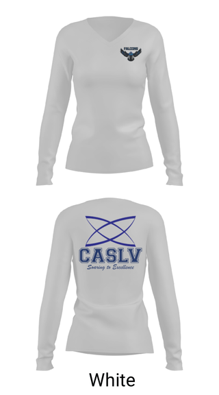 Women's Long Sleeve Vneck Shirt, Coral Academy Of Science Las Vegas Centennial Hills, Spirit Store, Teamtime, Team time, sublimation, custom sports apparel, team uniforms, spirit wear, spiritwear, sports uniforms, custom shirts, team store, custom team store, fundraiser sports, apparel fundraiser