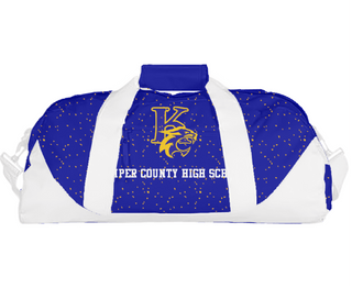 Duffle Bag, Kemper County High School, Spirit Store, Teamtime, Team time, sublimation, custom sports apparel, team uniforms, spirit wear, spiritwear, sports uniforms, custom shirts, team store, custom team store, fundraiser sports, apparel fundraiser