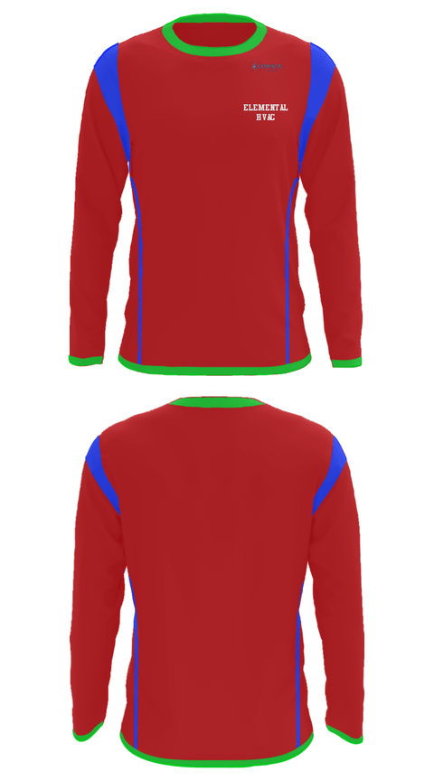 Long Sleeve Performance Shirt, Elemental HVAC, , Teamtime, Team time, sublimation, custom sports apparel, team uniforms, spirit wear, spiritwear, sports uniforms, custom shirts, team store, custom team store, fundraiser sports, apparel fundraiser
