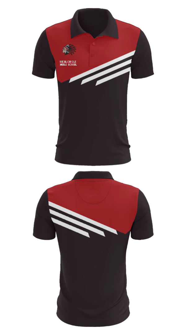 Short Sleeve Performance Polo, Social Circle Middle School, Spirit Store, Teamtime, Team time, sublimation, custom sports apparel, team uniforms, spirit wear, spiritwear, sports uniforms, custom shirts, team store, custom team store, fundraiser sports, apparel fundraiser