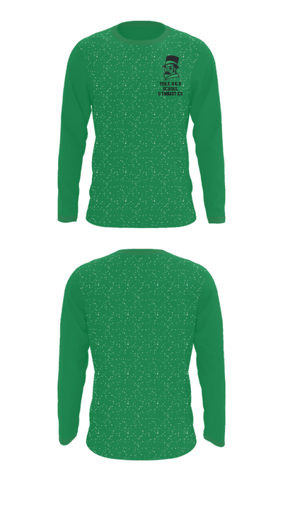 York High School Gymnastics 93021570 Long Sleeve Performance Shirt - 34