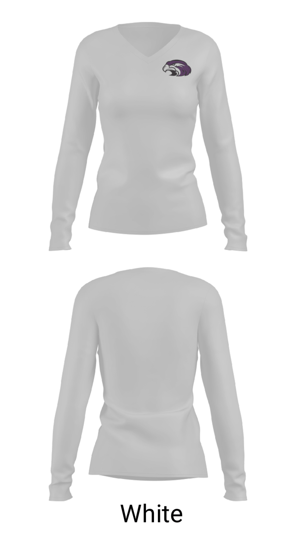 Women's Long Sleeve Vneck Shirt, J C Harmon High School Basketball, Women's Basketball, Teamtime, Team time, sublimation, custom sports apparel, team uniforms, spirit wear, spiritwear, sports uniforms, custom shirts, team store, custom team store, fundraiser sports, apparel fundraiser