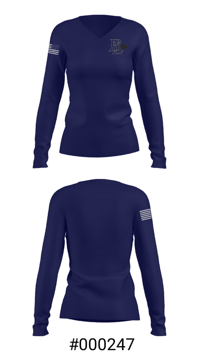 Buckeye Local High School 97051301 Women's Long Sleeve V-neck Shirt - 20