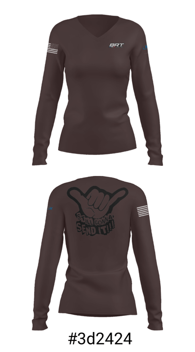 Brewer Motorsports 26399635 Women's Long Sleeve V-neck Shirt - 20