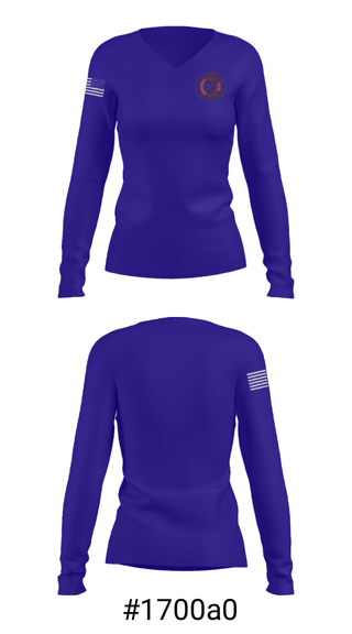 Women's Long Sleeve Vneck Shirt, Ohio Performance Team, , Teamtime, Team time, sublimation, custom sports apparel, team uniforms, spirit wear, spiritwear, sports uniforms, custom shirts, team store, custom team store, fundraiser sports, apparel fundraiser