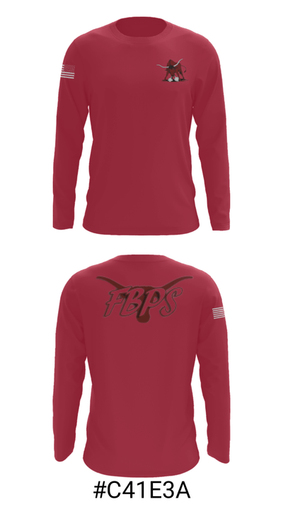 Fort Benton School 2237534 Long Sleeve Performance Shirt - 18