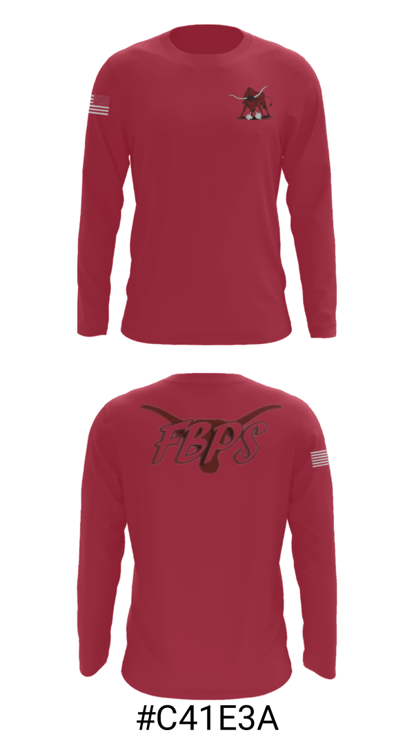 Long Sleeve Performance Shirt, Fort Benton School, Spirit Store, Teamtime, Team time, sublimation, custom sports apparel, team uniforms, spirit wear, spiritwear, sports uniforms, custom shirts, team store, custom team store, fundraiser sports, apparel fundraiser