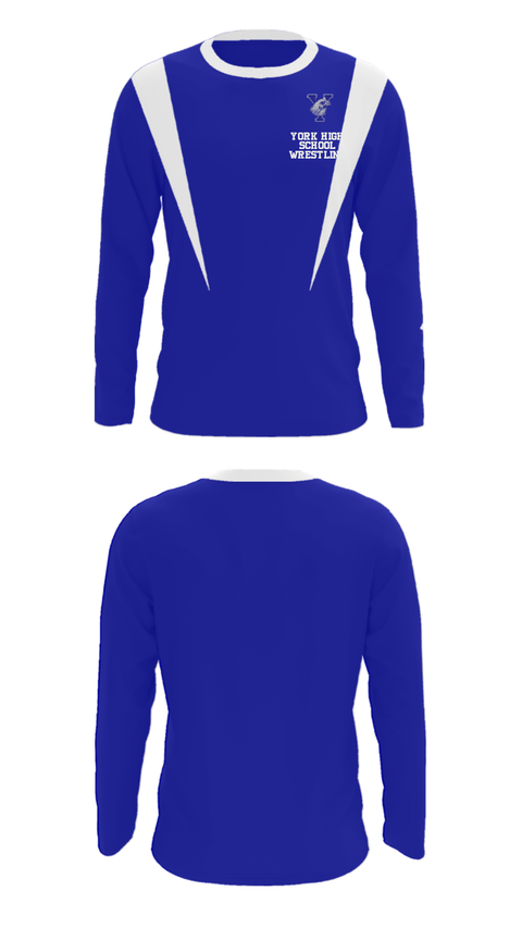 Long Sleeve Performance Shirt, York High School Wrestling, Wrestling, Teamtime, Team time, sublimation, custom sports apparel, team uniforms, spirit wear, spiritwear, sports uniforms, custom shirts, team store, custom team store, fundraiser sports, apparel fundraiser