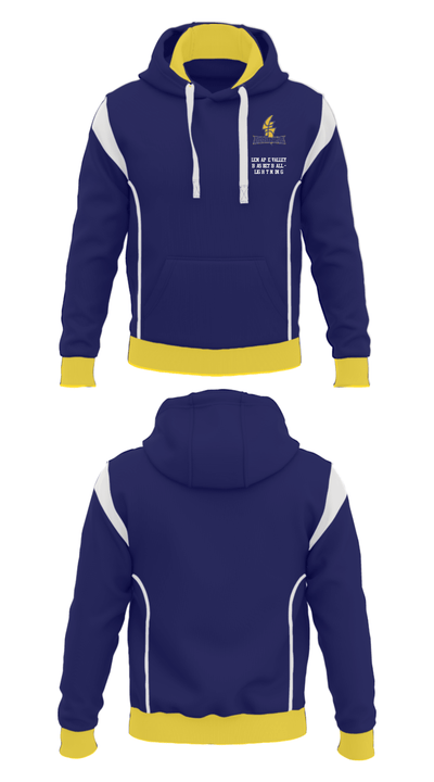 Lenape Valley Basketball - Lightning 25899195 Hoodie - 38
