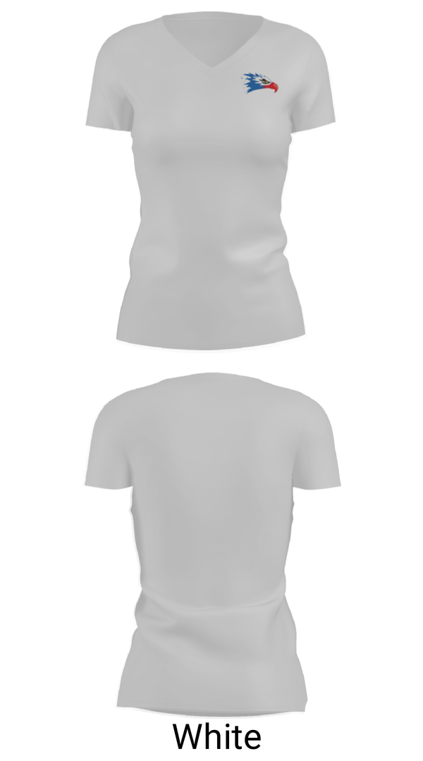 Women's Short Sleeve Vneck Shirt, Flat Rock Middle School, Spirit Store, Teamtime, Team time, sublimation, custom sports apparel, team uniforms, spirit wear, spiritwear, sports uniforms, custom shirts, team store, custom team store, fundraiser sports, apparel fundraiser