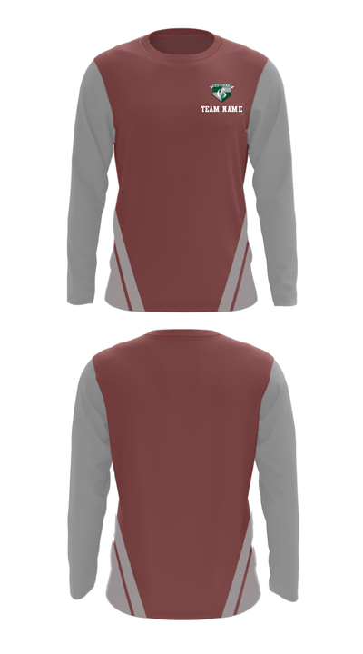West Valley High School Swimming 52655580 Long Sleeve Performance Shirt - 26