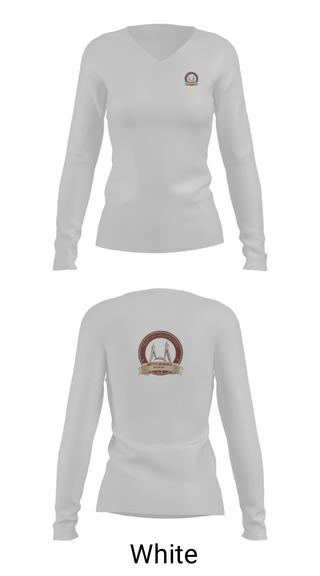 Women's Long Sleeve Vneck Shirt, Kattys Desserts, , Teamtime, Team time, sublimation, custom sports apparel, team uniforms, spirit wear, spiritwear, sports uniforms, custom shirts, team store, custom team store, fundraiser sports, apparel fundraiser