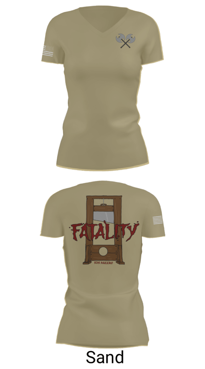 Co J, 262 Quartermaster Battalion 28323630 Women's Short Sleeve V-neck Shirt - 44