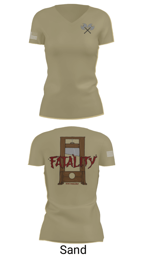 Women's Short Sleeve Vneck Shirt, Co J, 262 Quartermaster Battalion, Army, Teamtime, Team time, sublimation, custom sports apparel, team uniforms, spirit wear, spiritwear, sports uniforms, custom shirts, team store, custom team store, fundraiser sports, apparel fundraiser