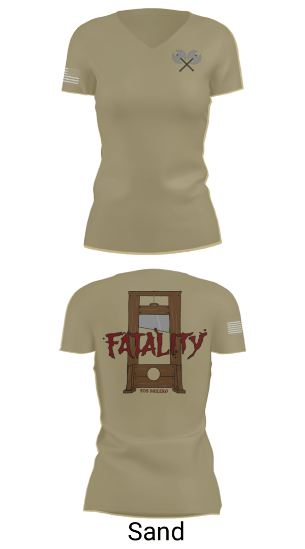 Women's Short Sleeve Vneck Shirt, Co J, 262 Quartermaster Battalion, Army, Teamtime, Team time, sublimation, custom sports apparel, team uniforms, spirit wear, spiritwear, sports uniforms, custom shirts, team store, custom team store, fundraiser sports, apparel fundraiser