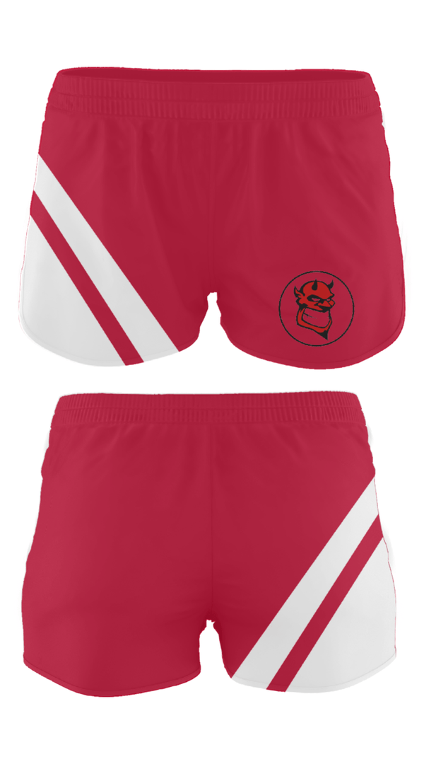 Track Shorts, Marion Franklin lady Red Devils, Women's Basketball, Teamtime, Team time, sublimation, custom sports apparel, team uniforms, spirit wear, spiritwear, sports uniforms, custom shirts, team store, custom team store, fundraiser sports, apparel fundraiser