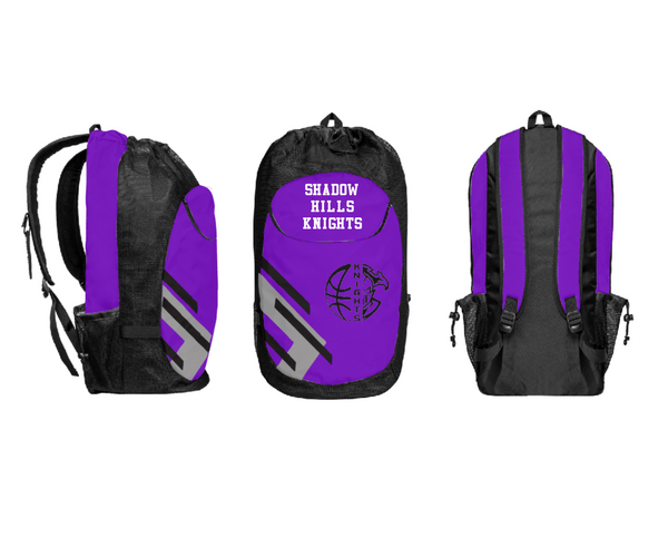 Gear Bag, Shadow Hills Knights, Men's Basketball, Teamtime, Team time, sublimation, custom sports apparel, team uniforms, spirit wear, spiritwear, sports uniforms, custom shirts, team store, custom team store, fundraiser sports, apparel fundraiser