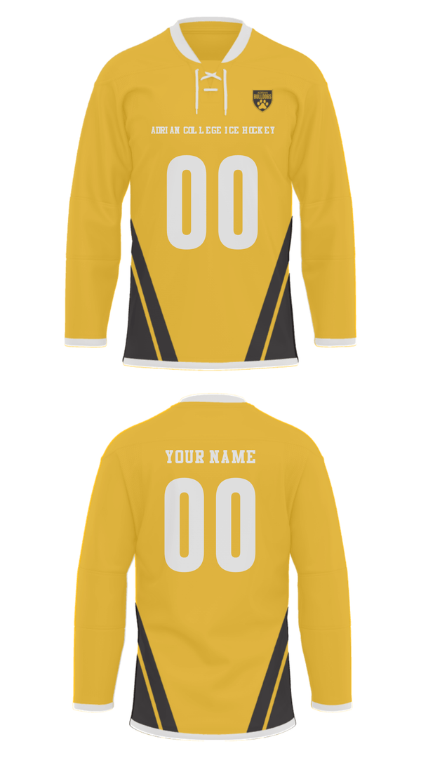 Hockey Jersey, Adrian College Ice Hockey, Ice Hockey, Teamtime, Team time, sublimation, custom sports apparel, team uniforms, spirit wear, spiritwear, sports uniforms, custom shirts, team store, custom team store, fundraiser sports, apparel fundraiser