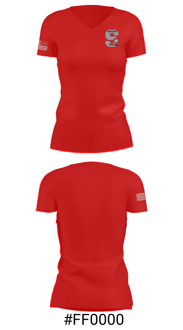 Women's Short Sleeve Vneck Shirt, Southland Junior High School Basketball, Men's Basketball, Teamtime, Team time, sublimation, custom sports apparel, team uniforms, spirit wear, spiritwear, sports uniforms, custom shirts, team store, custom team store, fundraiser sports, apparel fundraiser