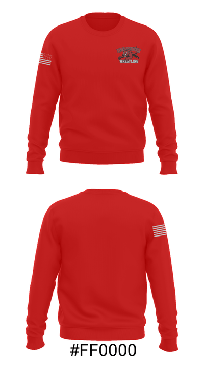Mso Cougar Youth Wrestling Club 32775146 Crew Neck Sweatshirt - 16