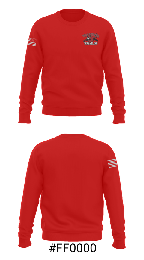 Crew Neck Sweatshirt, Mso Cougar Youth Wrestling Club, Wrestling, Teamtime, Team time, sublimation, custom sports apparel, team uniforms, spirit wear, spiritwear, sports uniforms, custom shirts, team store, custom team store, fundraiser sports, apparel fundraiser