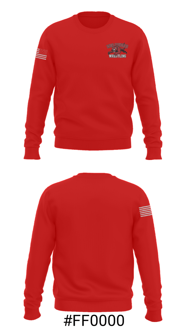 Crew Neck Sweatshirt, Mso Cougar Youth Wrestling Club, Wrestling, Teamtime, Team time, sublimation, custom sports apparel, team uniforms, spirit wear, spiritwear, sports uniforms, custom shirts, team store, custom team store, fundraiser sports, apparel fundraiser