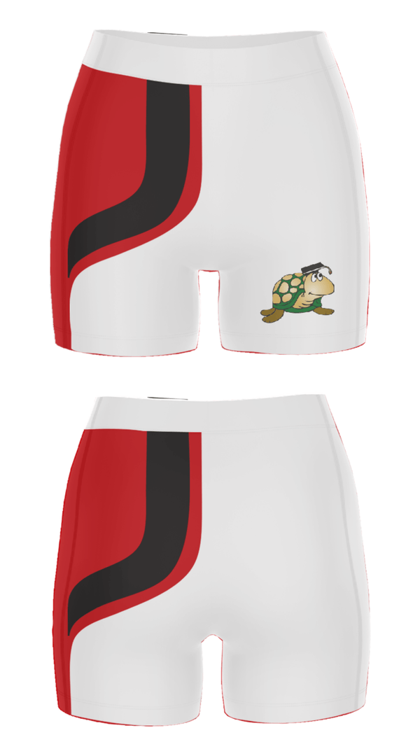 Women's Compression Shorts, Shaker Road Elementary School, Spirit Store, Teamtime, Team time, sublimation, custom sports apparel, team uniforms, spirit wear, spiritwear, sports uniforms, custom shirts, team store, custom team store, fundraiser sports, apparel fundraiser