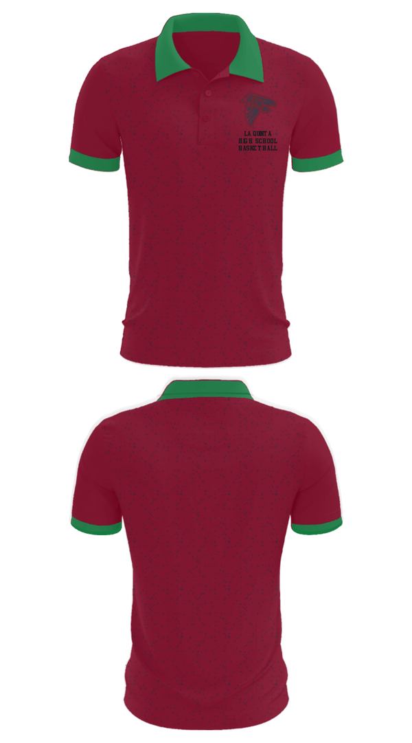 Short Sleeve Performance Polo, La Quinta High School Basketball, Men's Basketball, Teamtime, Team time, sublimation, custom sports apparel, team uniforms, spirit wear, spiritwear, sports uniforms, custom shirts, team store, custom team store, fundraiser sports, apparel fundraiser