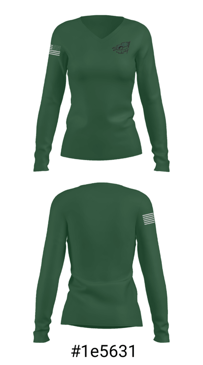 Poetry Community Christian School Basketball 66246686 Women's Long Sleeve V-neck Shirt - 20