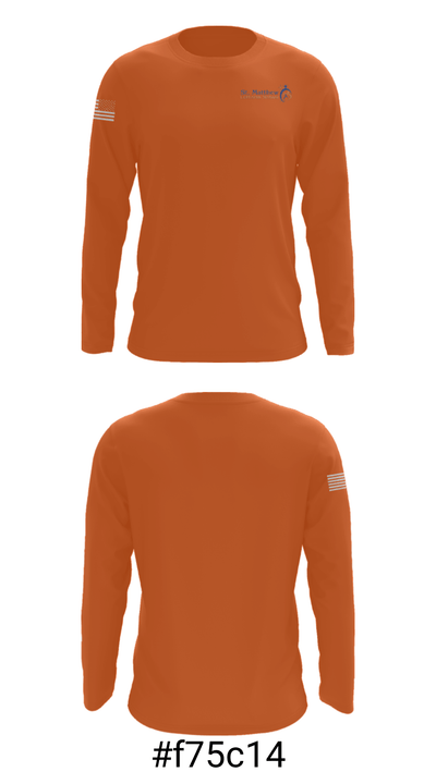 St Matthews Lutheran School 32265095 Long Sleeve Performance Shirt - 18
