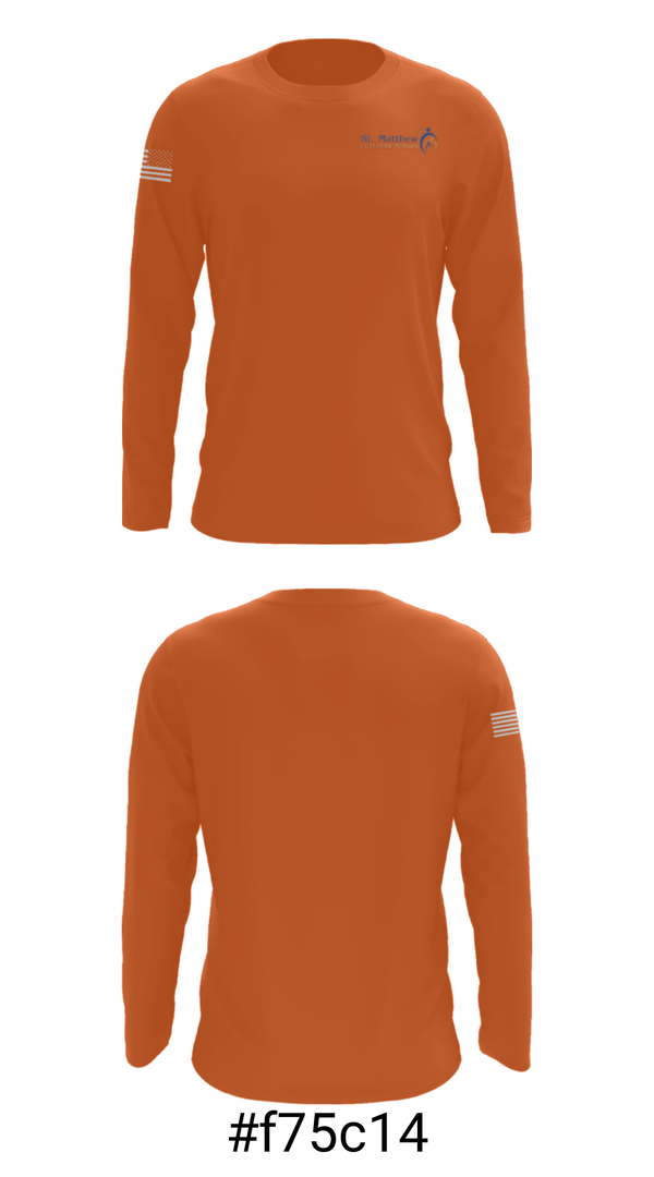 Long Sleeve Performance Shirt, St Matthews Lutheran School, Spirit Store, Teamtime, Team time, sublimation, custom sports apparel, team uniforms, spirit wear, spiritwear, sports uniforms, custom shirts, team store, custom team store, fundraiser sports, apparel fundraiser