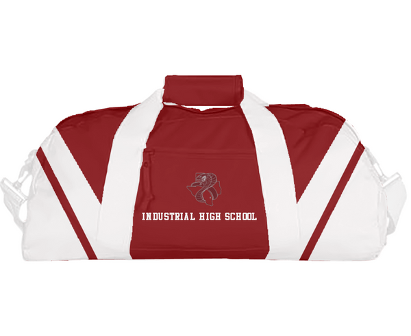 Duffle Bag, Industrial High School, Men's Basketball, Teamtime, Team time, sublimation, custom sports apparel, team uniforms, spirit wear, spiritwear, sports uniforms, custom shirts, team store, custom team store, fundraiser sports, apparel fundraiser