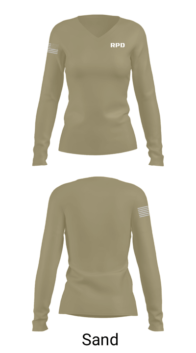 RPD 59398008 Women's Long Sleeve V-neck Shirt - 47