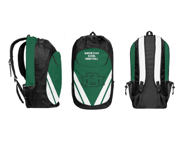 Gear Bag, Marion High School Basketball, Men's Basketball, Teamtime, Team time, sublimation, custom sports apparel, team uniforms, spirit wear, spiritwear, sports uniforms, custom shirts, team store, custom team store, fundraiser sports, apparel fundraiser