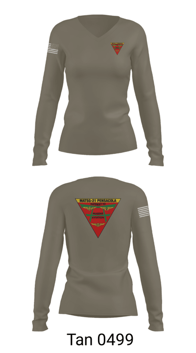 MATSG-21 62980996 Women's Long Sleeve V-neck Shirt - 39