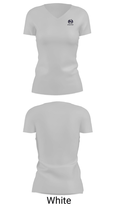 Oasis High School Bowling 30649367 Women's Short Sleeve V-neck Shirt - 7