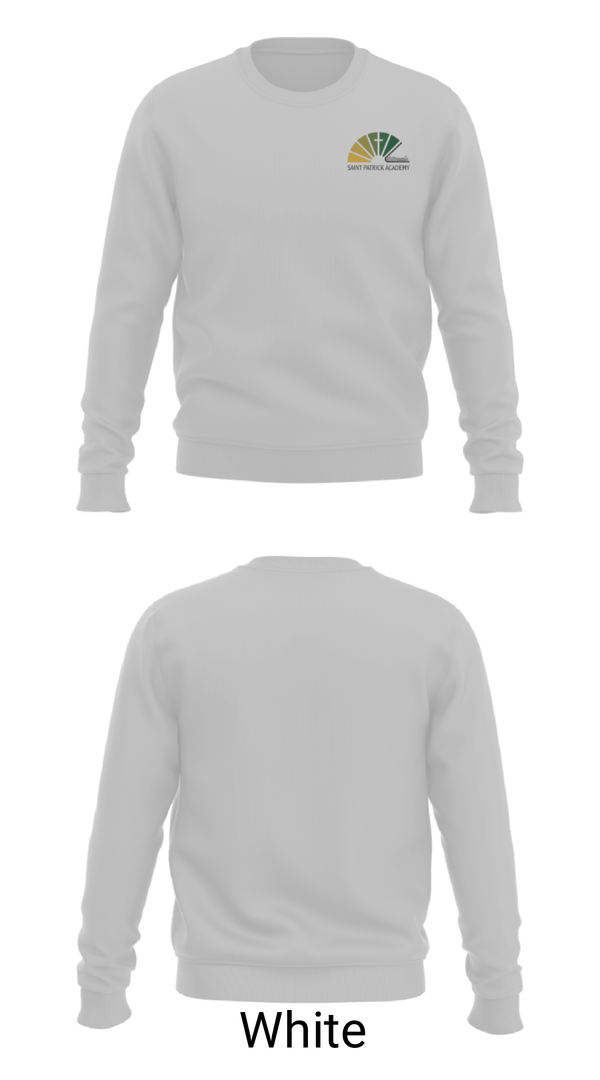 Crew Neck Sweatshirt, St. Patrick Academy, Spirit Store, Teamtime, Team time, sublimation, custom sports apparel, team uniforms, spirit wear, spiritwear, sports uniforms, custom shirts, team store, custom team store, fundraiser sports, apparel fundraiser