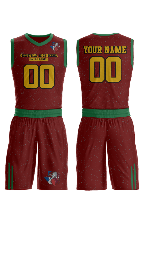 Womens Reversible Basketball Jersey, Industrial High School Basketball, Women's Basketball, Teamtime, Team time, sublimation, custom sports apparel, team uniforms, spirit wear, spiritwear, sports uniforms, custom shirts, team store, custom team store, fundraiser sports, apparel fundraiser