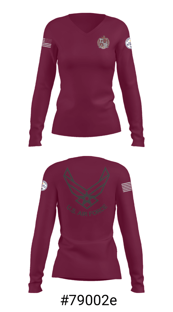 Women's Long Sleeve Vneck Shirt, FLYING TIGERS, Cycling, Teamtime, Team time, sublimation, custom sports apparel, team uniforms, spirit wear, spiritwear, sports uniforms, custom shirts, team store, custom team store, fundraiser sports, apparel fundraiser