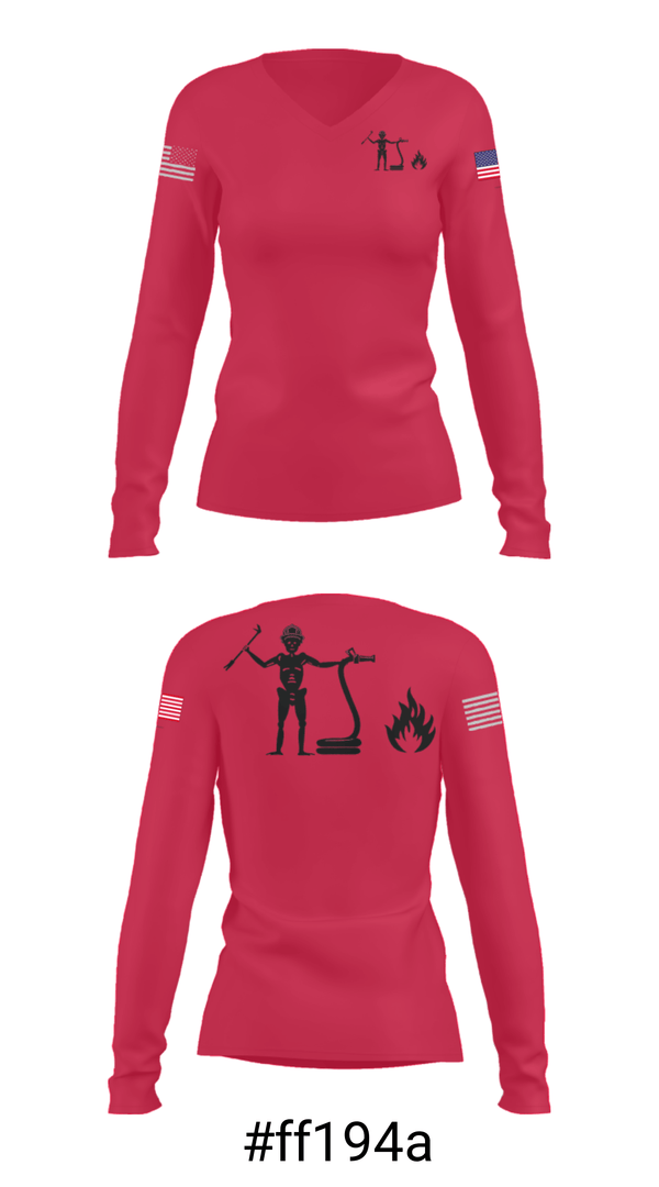 Women's Long Sleeve Vneck Shirt, Seven Hills, , Teamtime, Team time, sublimation, custom sports apparel, team uniforms, spirit wear, spiritwear, sports uniforms, custom shirts, team store, custom team store, fundraiser sports, apparel fundraiser